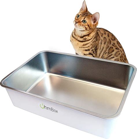 giant stainless steel litter box|extra large stainless steel cat litter box.